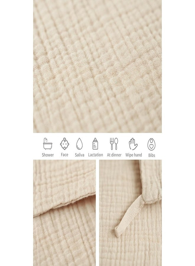 Konssy 6 Pack Baby Muslin Washcloths for Unisex 100% Cotton Wash Cloth Set for Baby Face Body Comfy and Soft for Newborn Infants Kids Girls and Boys - Image 5