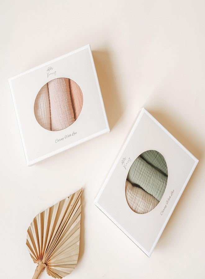 Konssy 6 Pack Baby Muslin Washcloths for Unisex 100% Cotton Wash Cloth Set for Baby Face Body Comfy and Soft for Newborn Infants Kids Girls and Boys - Image 3