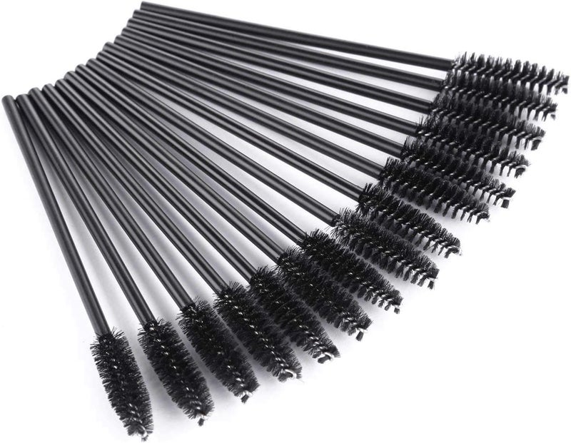 Tbestmax 200 Disposable Mascara Wand Eyebrow Brushes Spoolies Applicator for Eyelash Extension Makeup Kits - Image 1
