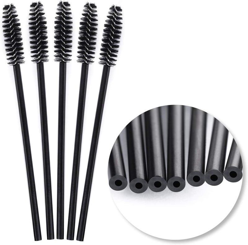 Tbestmax 200 Disposable Mascara Wand Eyebrow Brushes Spoolies Applicator for Eyelash Extension Makeup Kits - Image 2