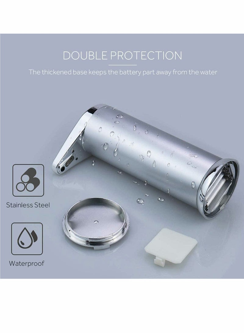 SOLARAE Automatic Soap Dispenser, Hand Sanitizer Dispenser Touchless Soap Dispenser, Infrared Motion Sensor Stainless Steel Dish, Liquid Free Auto Hand Soap Dispenser for Bathroom or Kitchen - Image 3