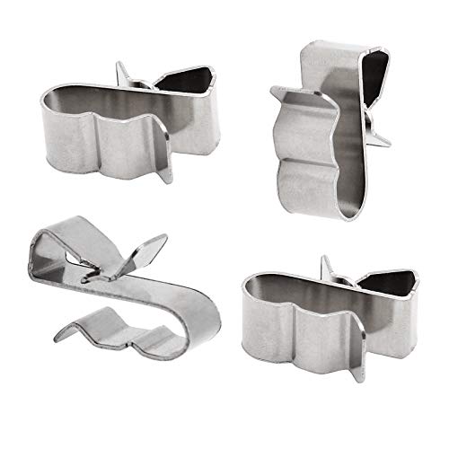 PHITUODA 60pcs Solar Panel Cable Clips Trailer Wire Clips Stainless Steel, 0.85" / 22mm Length - Image 1