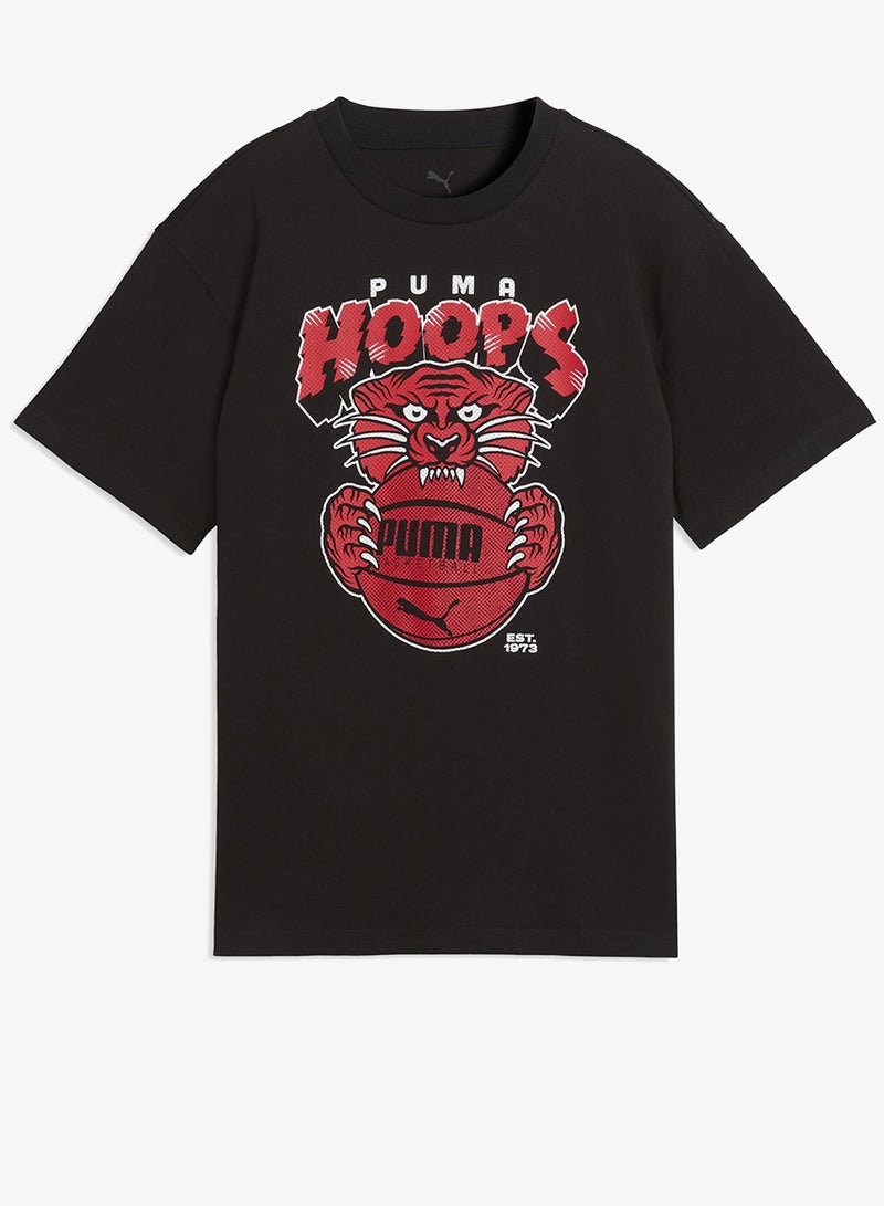 PUMA Youth Basketball Flagrant Foul Relaxed Ball T-Shirt - Image 1