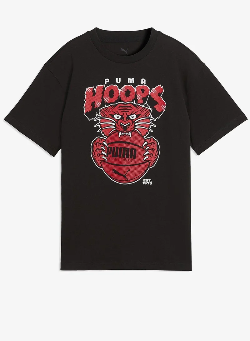 بوما تيشيرت كرة سلة شبابي مريح بخطأ فادح