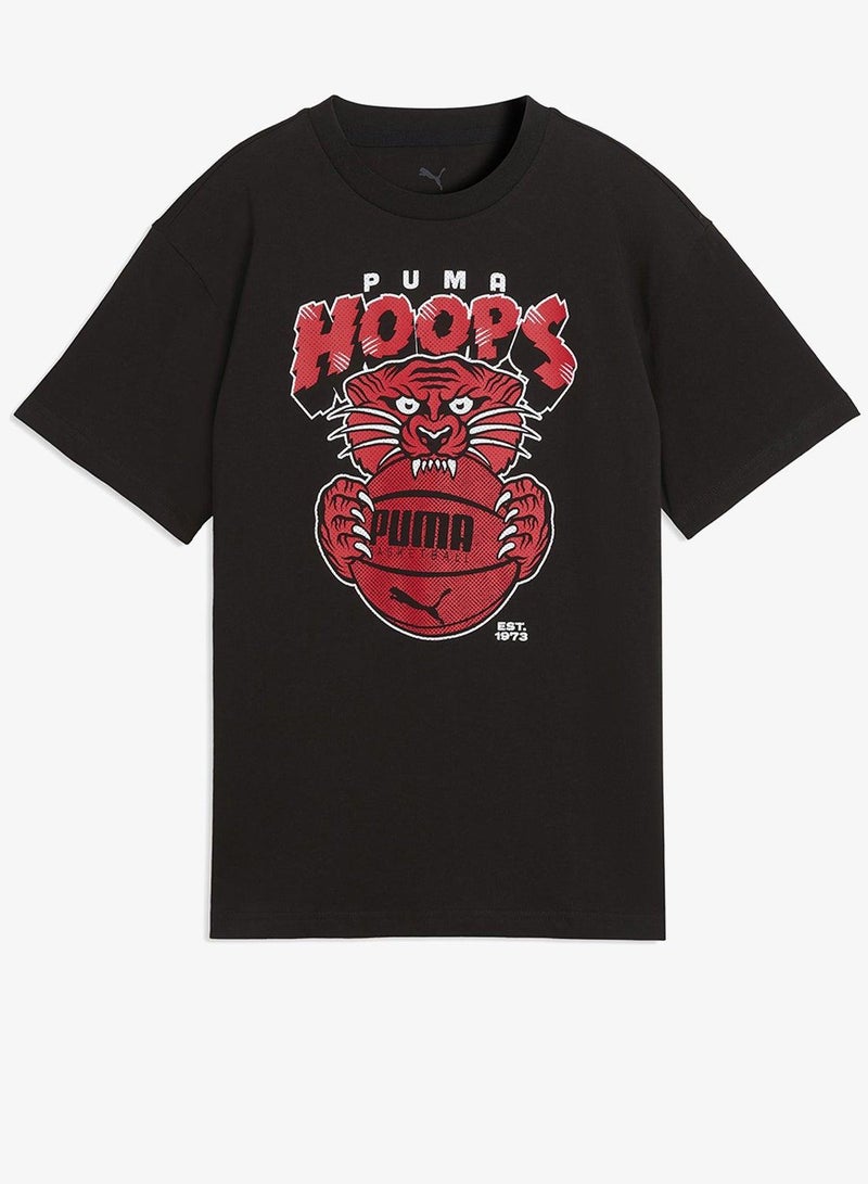 PUMA Youth Basketball Flagrant Foul Relaxed Ball T-Shirt - Image 1