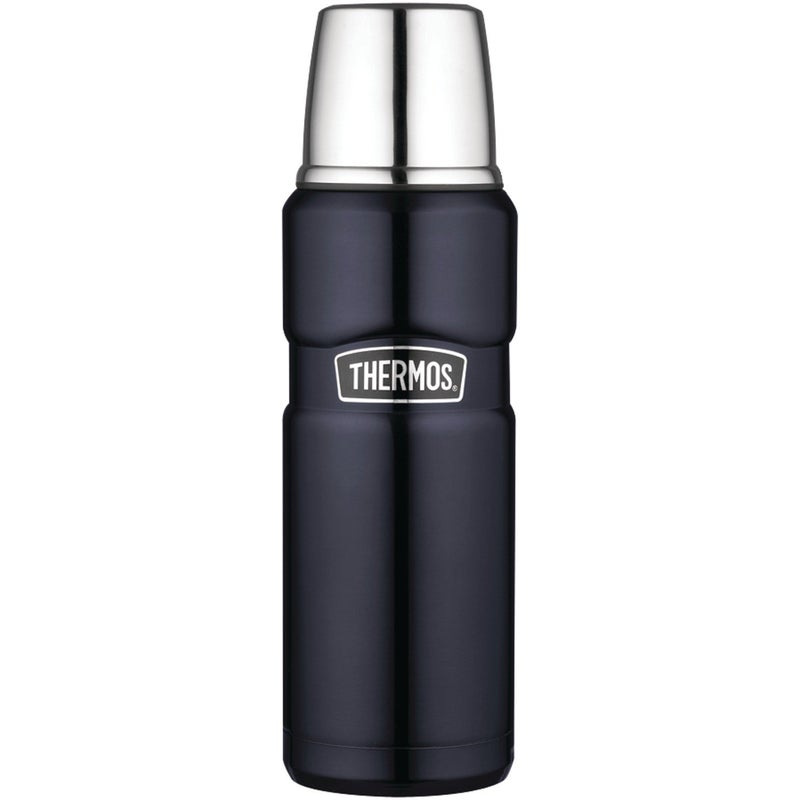 THERMOS Stainless King Vacuum-Insulated Compact Bottle, 16 Ounce, Midnight Blue - Image 1