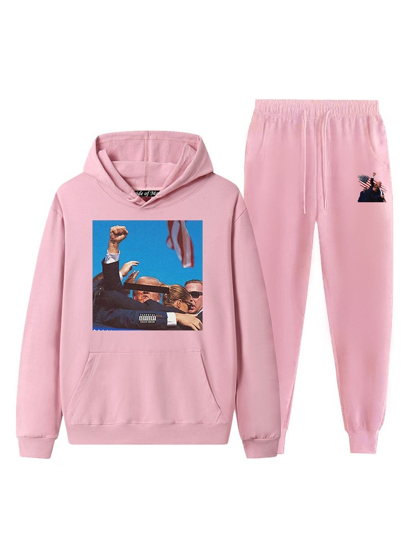 KUYING New Trump Printed Long Sleeved Sports Suit - Image 1