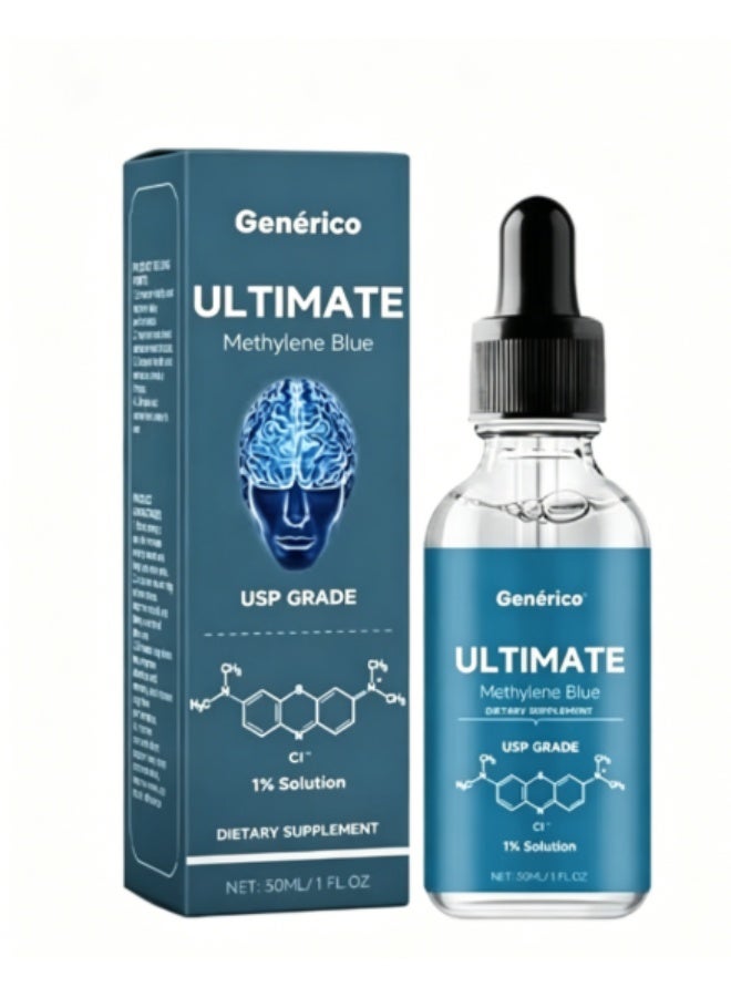 Pharmaceutical Grade Methylene Blue 1%, Third-Party Tested USP-Grade Methylene Blue for , Formaldehyde and Alcohol Free Methylene Blue Pharmaceutical Grade