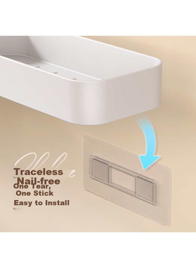 Ecoco Italian Cocoa Ecoco Cocoa Bathroom Shelf Wall-mounted Corner Storage Rack E24203 Yellow - Image 2
