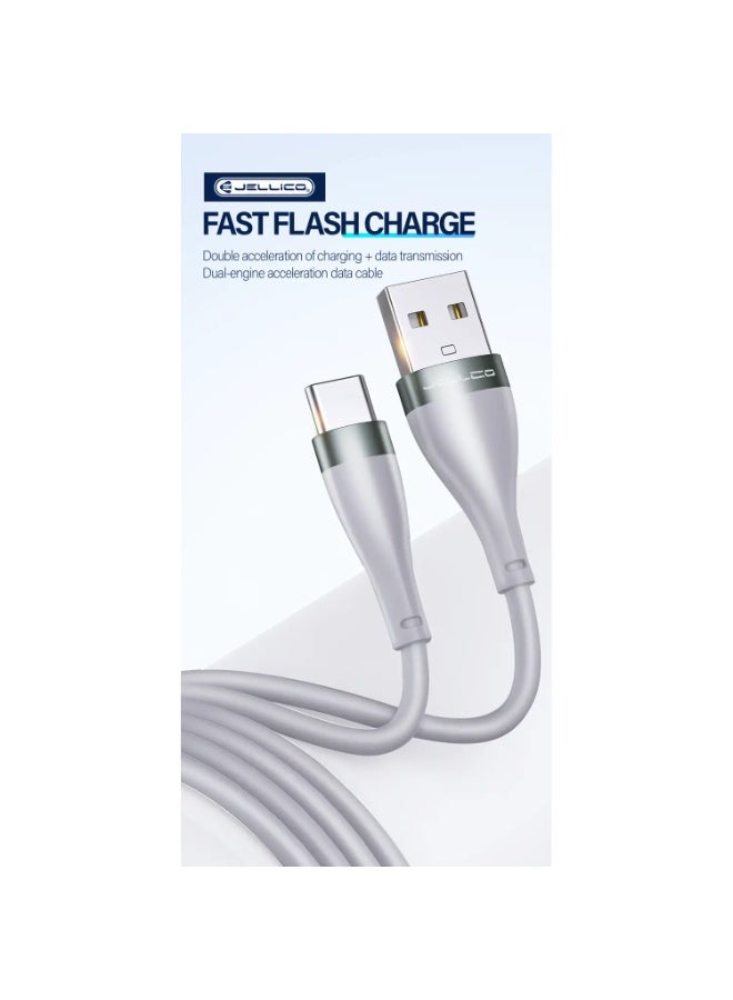 Jellico A17 3.1A Fast Charging USB-A to Type-C Data Cable - Image 3