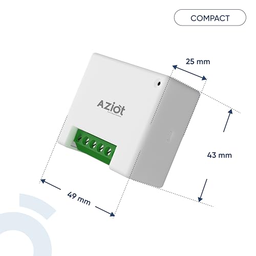 AZIOT 4 Node Smart Switch Mini - WiFi/Bluetooth Communication - Made in India - Timer Function - Works with Google Home and Amazon Alexa… (2 Module Size) - Image 4