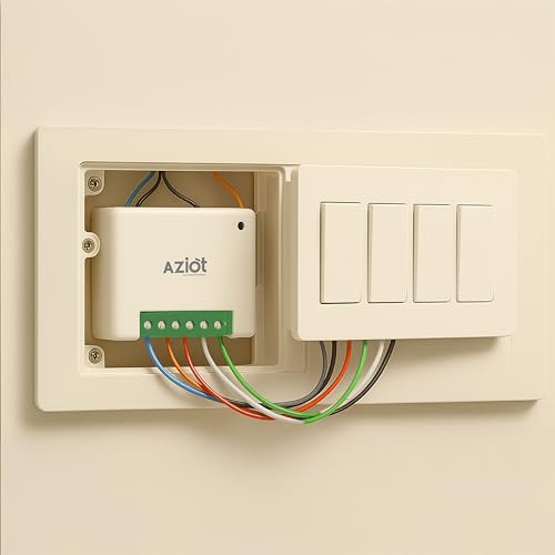 AZIOT 4 Node Smart Switch Mini - WiFi/Bluetooth Communication - Made in India - Timer Function - Works with Google Home and Amazon Alexa… (2 Module Size) - Image 2