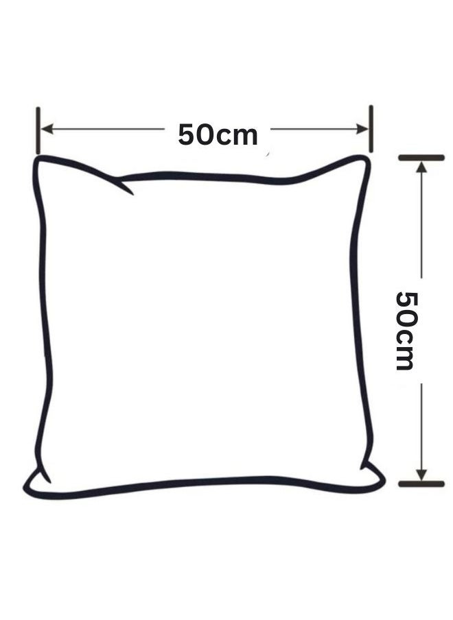 LUNA Home 1 Piece 50*50Cm Size 100% Linen Cushion Cover Solid Brown Bean  - Image 2