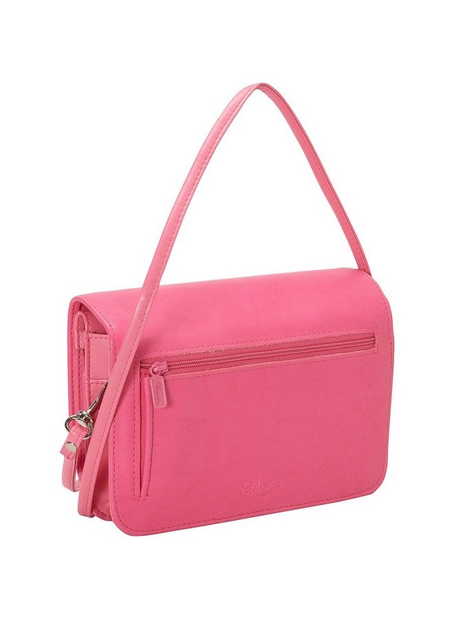 Buxton Doubleflap Minibag With Total Wallet Organization (Fuschia) - Image 4
