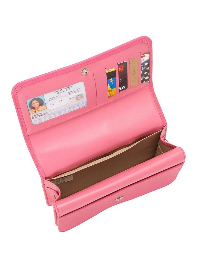 Buxton Doubleflap Minibag With Total Wallet Organization (Fuschia) - Image 3