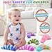 Cevioce 6 Sensory Slug Fidget Toys Adults  Kids Party Favors Autism Sensory Toys for 3 Year Olds  Blue - Image 4