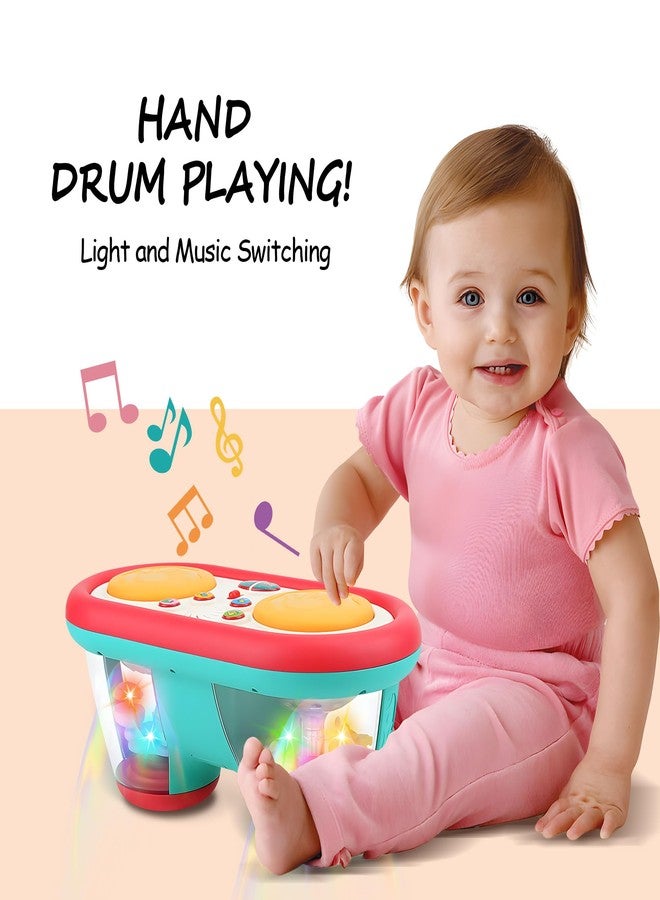 ROHSCE Baby Toys for 6 to 12 Months, Drum Musical Learning Infant Toys Rotating Light Up Toys for 12-18 Months, Tummy Time Toys for Baby 0-3-6-9 Months, Baby Gifts Toys 1 Year Old - Image 3