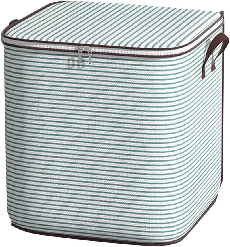 Foldable Storage and Organization with Sturdy & Zipper Moving Bags Under Bed Storage Containers Clothing Storage Organizer Large Storage Bags for Closet, Blankets, Green 16 * 20 * 20 Inch - Image 1