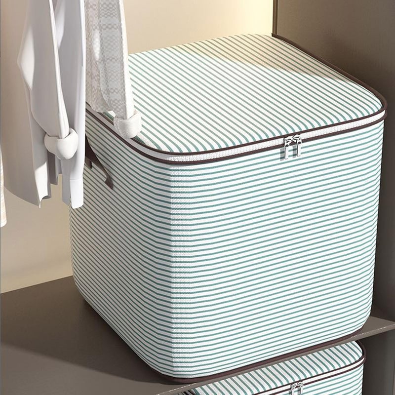 Foldable Storage and Organization with Sturdy & Zipper Moving Bags Under Bed Storage Containers Clothing Storage Organizer Large Storage Bags for Closet, Blankets, Green 16 * 20 * 20 Inch - Image 5