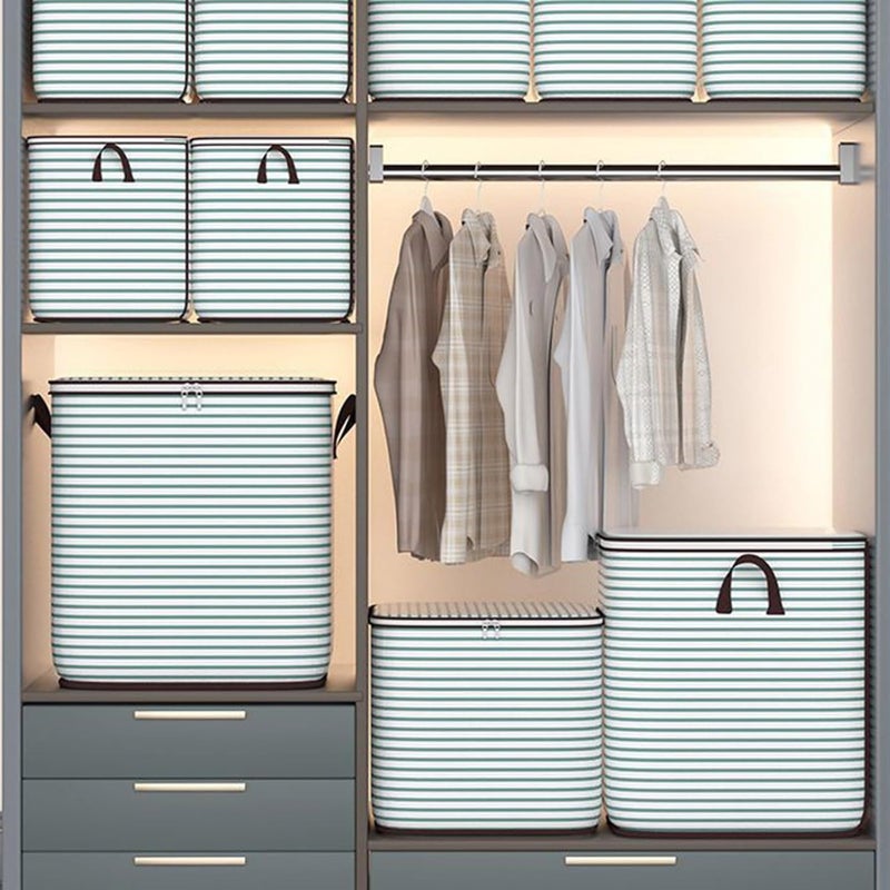 Foldable Storage and Organization with Sturdy & Zipper Moving Bags Under Bed Storage Containers Clothing Storage Organizer Large Storage Bags for Closet, Blankets, Green 16 * 20 * 20 Inch - Image 4
