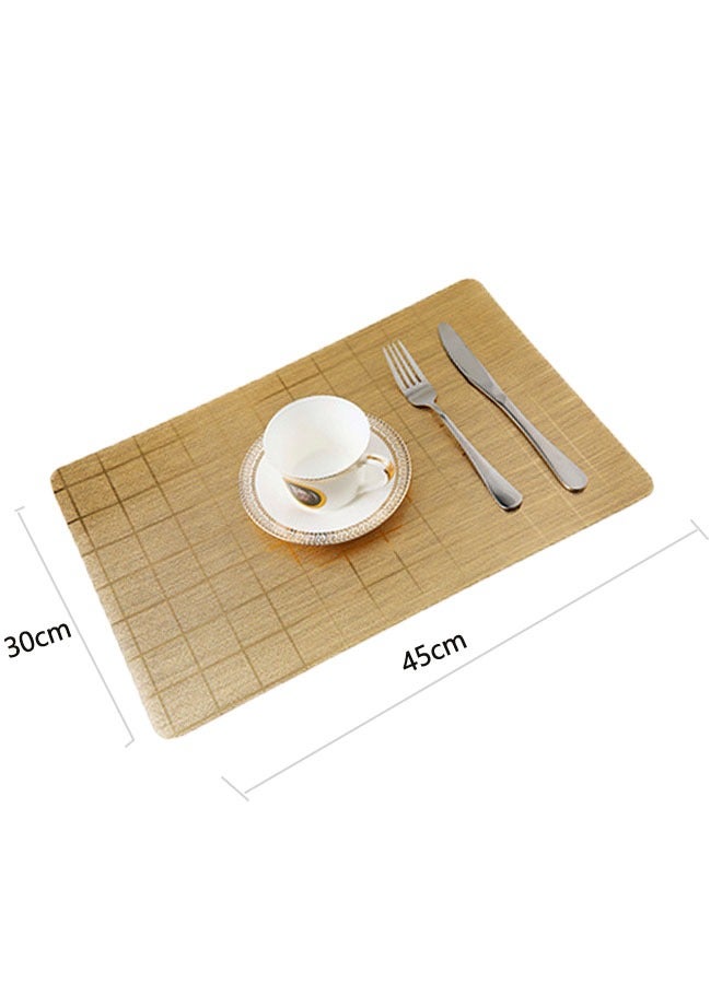 general Set of 5 Placemats, Non-Slip Crossweave Woven Vinyl Insulation Place Mat Washable Table Mats for Restaurants Party Decoration 45 x 30 cm - Image 4