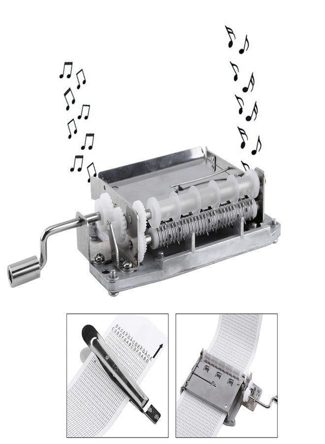 Zunate 30 Note DIY Music Box Kit, Hand Crank Movement, Paper Strip Puncher, 3 Blank Tapes - Image 4