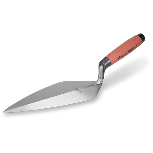 MARSHALLTOWN Brick Trowels, London Style, 11 x 4-7/8 Inch, DuraSoft Handle, Brickwork, Blockwork, Stonework, Masonry, Made in USA, 33 11FG - Image 1