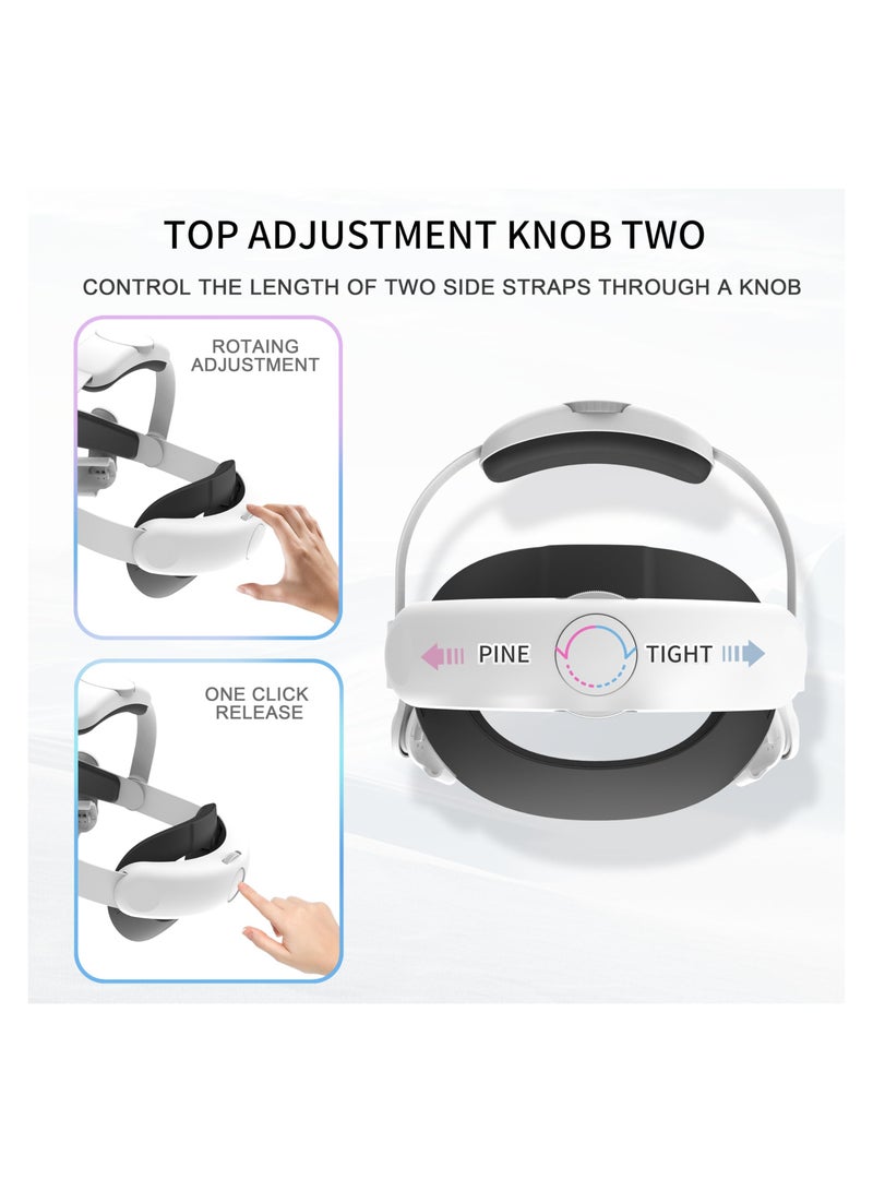 Zikra Head Strap Compatible with Apple Vision Pro, Adjustable and Comfortable Strap Headband for Vision Pro,Replacement Head Strap for Vision Pro Accessories, Suitable for Different Head Shapes. - Image 4