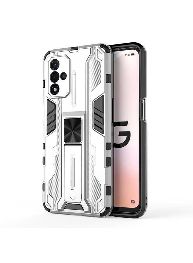 اس-توب جراب لهاتف OPPO A93S 5G Supersonic PC + جراب هاتف واقي مقاوم للصدمات من مادة TPU مع حامل - Image 1