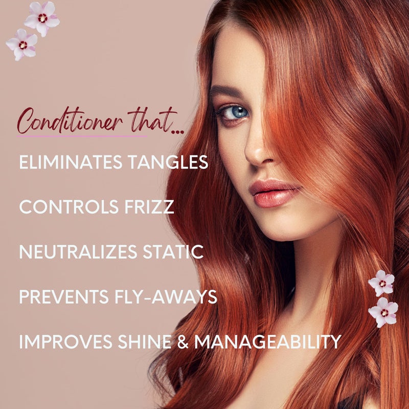 DermOrganic Daily Hydrating Conditioner for Dry Hair - Rinses Out Tangles, Controls Flyaways, Smooths and Softens, 33.8 oz - Image 3