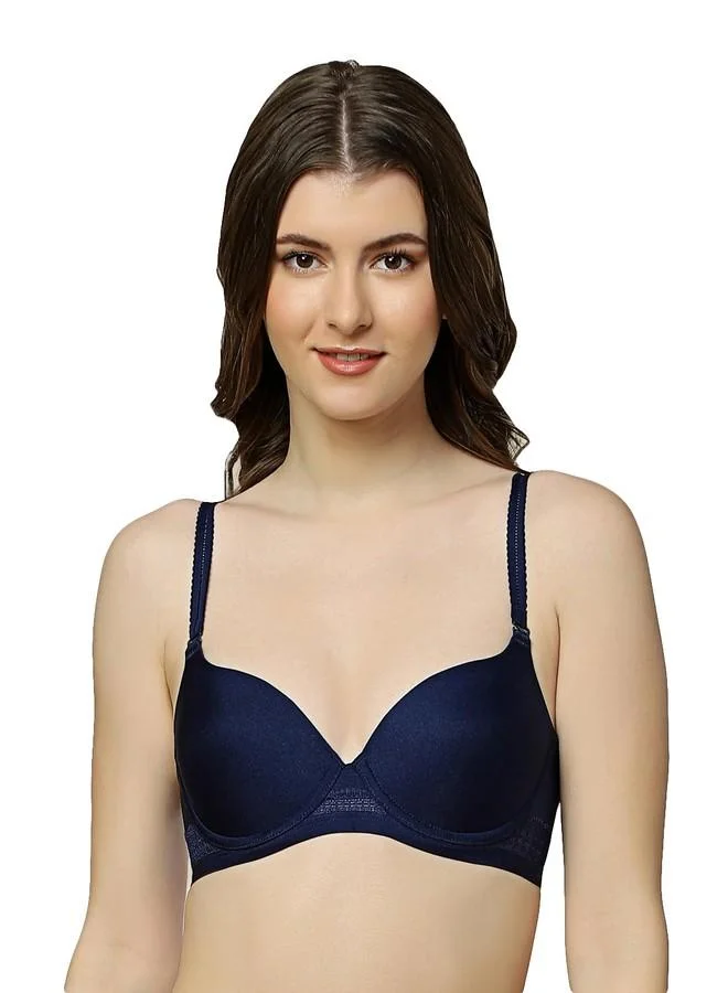 ترايامف Triumph International Women's Polyamide Wired Casual T-Shirt Bra (123I289_Blue_32D)