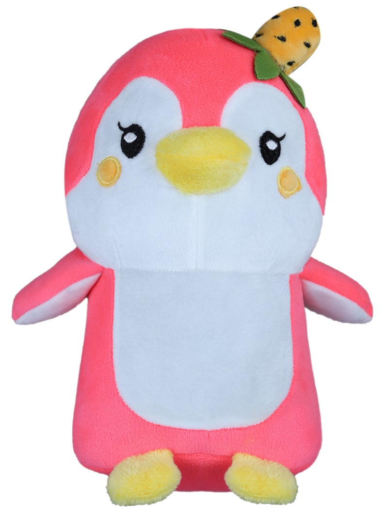 25cm stuffed penguin doll in pink and white | Cute plush toy for kids | Aesthetic and attractive design Perfect for gifts and playtime