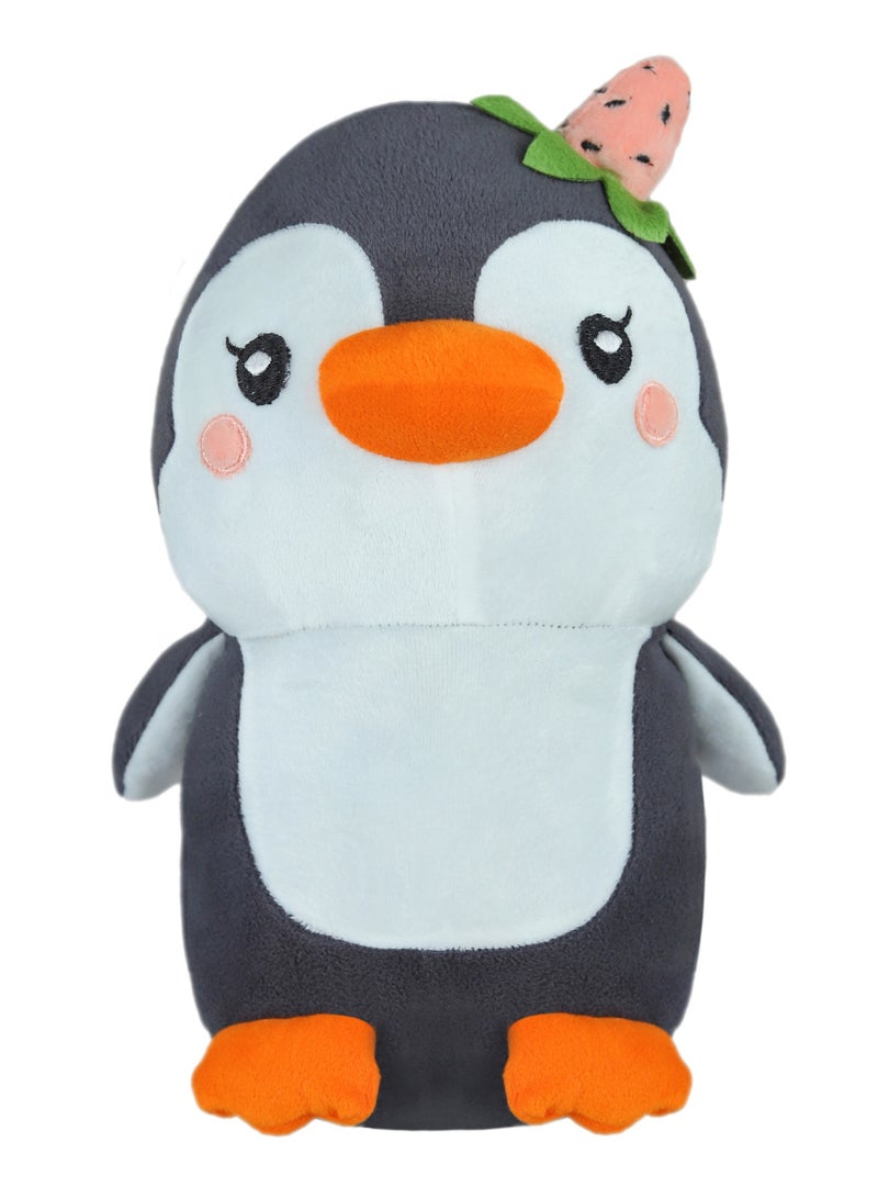 25cm stuffed penguin doll in pink and white | Cute plush toy for kids | Aesthetic and attractive design Perfect for gifts and playtime