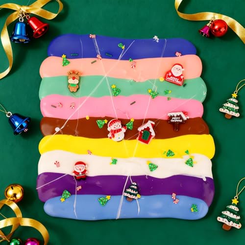 TITRITH 2025 New 24 Pack Christmas Slime Kit Advent Calendar Butter Slime Set Party Favors for Teen Girls Boys Kids Stocking Stuffers Christmas Toys Kit Xmas Classroom Rewards Advent Calendar 2025 Kids - Image 5