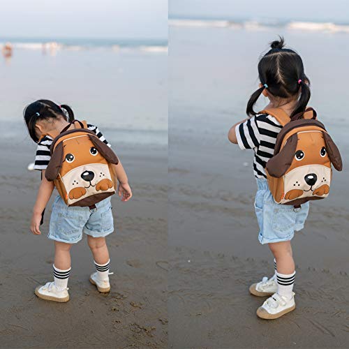 yodo Kids Insulated Toddler Backpack with Safety Harness Leash and Name Label - Playful Preschool Lunch Boxes Carry Bag, Dog - Image 2