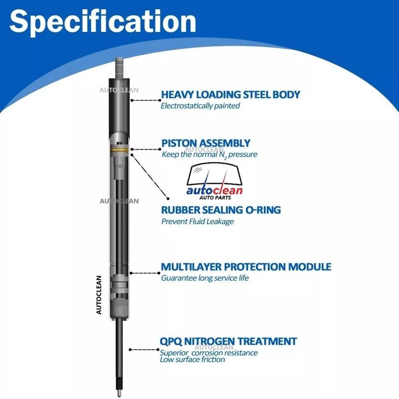 AutoClean Dicky Shocker/Dicky Lifter/Gas Strut/Gas Piston/Gas Springs/Rear door balancer WRV - 1 Set (2 Piece) - Image 5