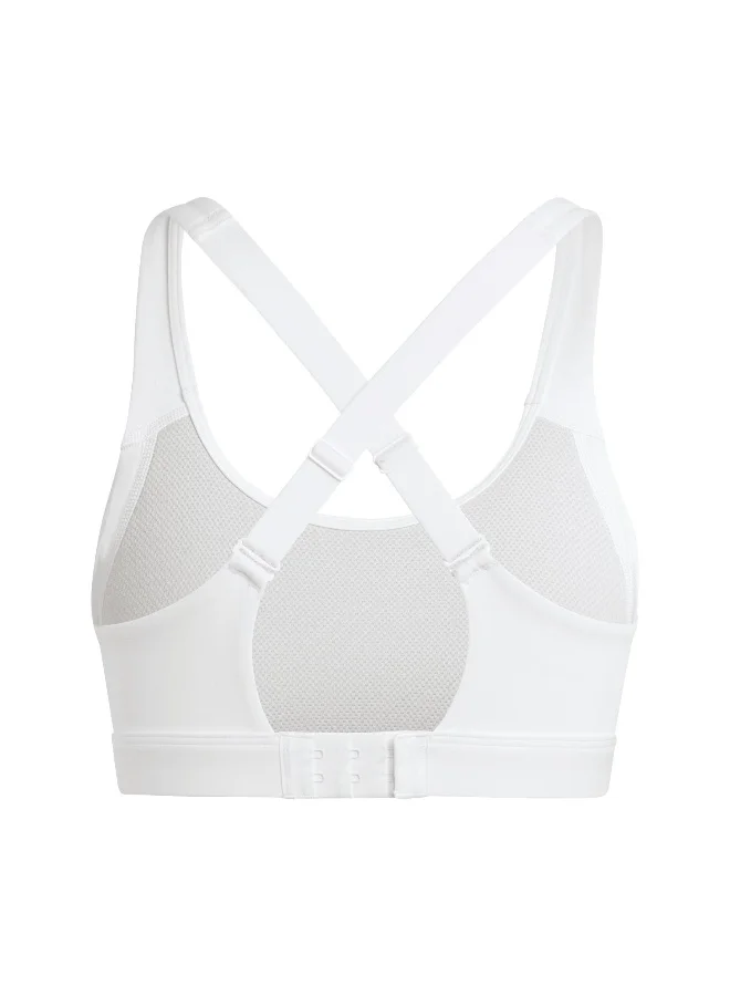 Adidas Adidas Tlrdrct Hs Bra White Workout Bra - High Support Bra For Women