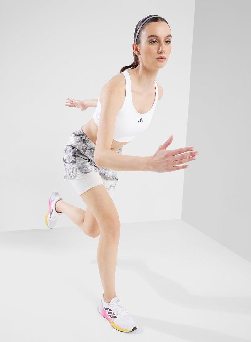 adidas حمالة صدر رياضية بيضاء عالية الدعم للنساء - Image 4