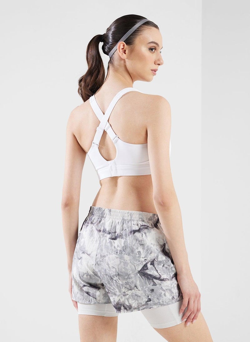 adidas حمالة صدر رياضية بيضاء عالية الدعم للنساء - Image 2