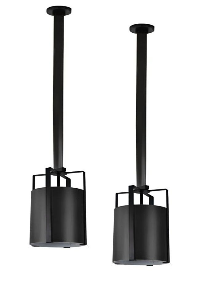 تيك لايت مصباح معلق أنيق حديد + جلد 5637/1 أسود - Image 1