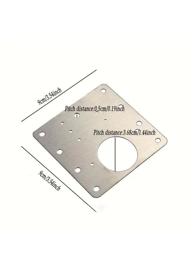 12 مجموعة من ألواح إصلاح مفصلات الخزائن المصقولة من الفولاذ المقاوم للصدأ مع براغي، مجموعات تثبيت مفصلات الأبواب، سهلة التركيب لتعزيز أبواب الخزائن - Image 3