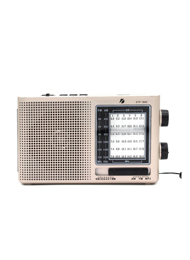 KBorad KTF-1645 Solar Charging Wireless Portable Radio Speaker - Image 1