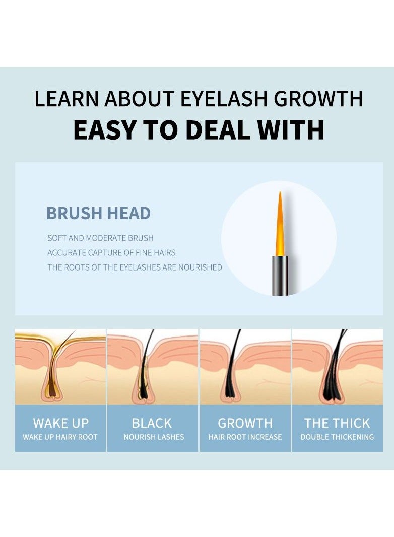BP Natural Eyelash Enhancer Boosting Serum | Eye Lash Rapid Growth Serum Liquid | Eyelash Serum for A Fuller, Longer & Denser Look | Lash Enhancer Brow Serum for Women | - Image 3