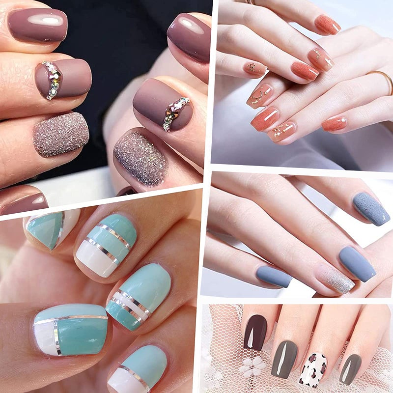 Ohlove Square Nail Tips Half Cover 500Pcs Clear Acrylic Nails French Short False Nails with Box (Natural) - Image 3