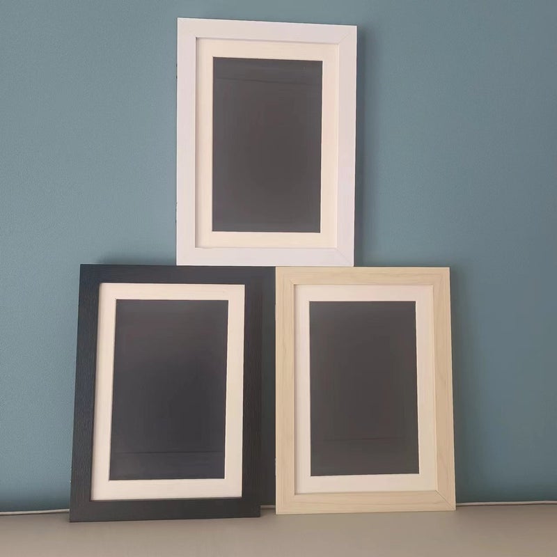 2-Piece Flip Storage Picture Frame Kids Art Frames Children'S Magnetic Decorative Po Frame Wooden Picture Frame - Image 2