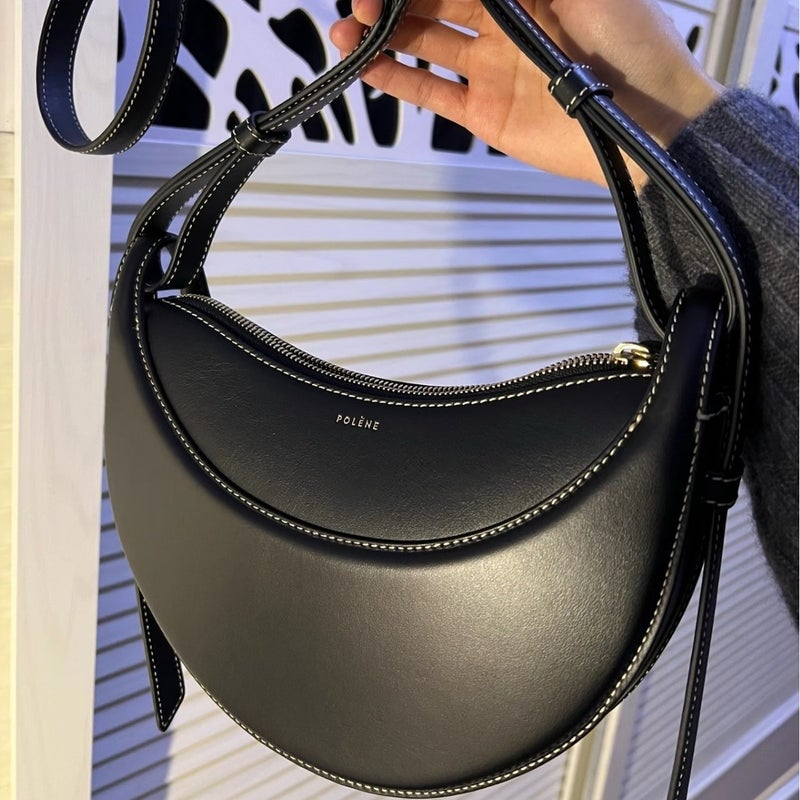 Single-Shoulder Crossbody Bag Crescent Bag Genuine Leather Women''s Bag Underarm Bag Saddle Bag Tb Bag - Image 2