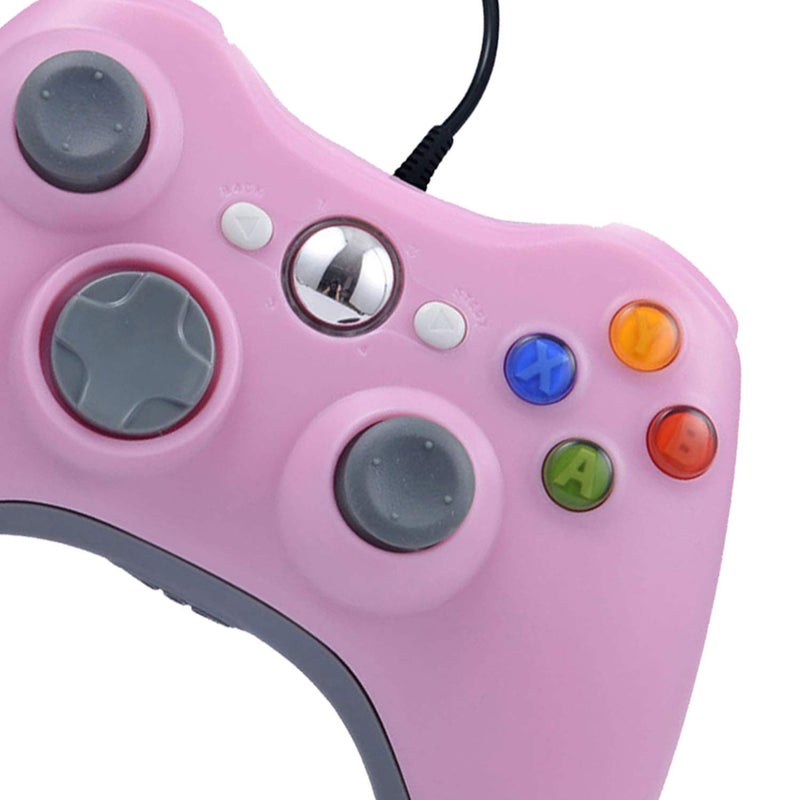 ONE250 USB Wired Game Pad Controller, Compatible with Xbox 360, Xbox 360 Slim, Windows PC - Replacement USB Wired Gamepad (Pink) - Image 4