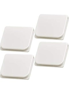 Generic Shower Curtain Clips to Secure Liner and Prevent Wind Splashes, Adhesive Holders for Bathtub Curtain, White Color  - Image 1