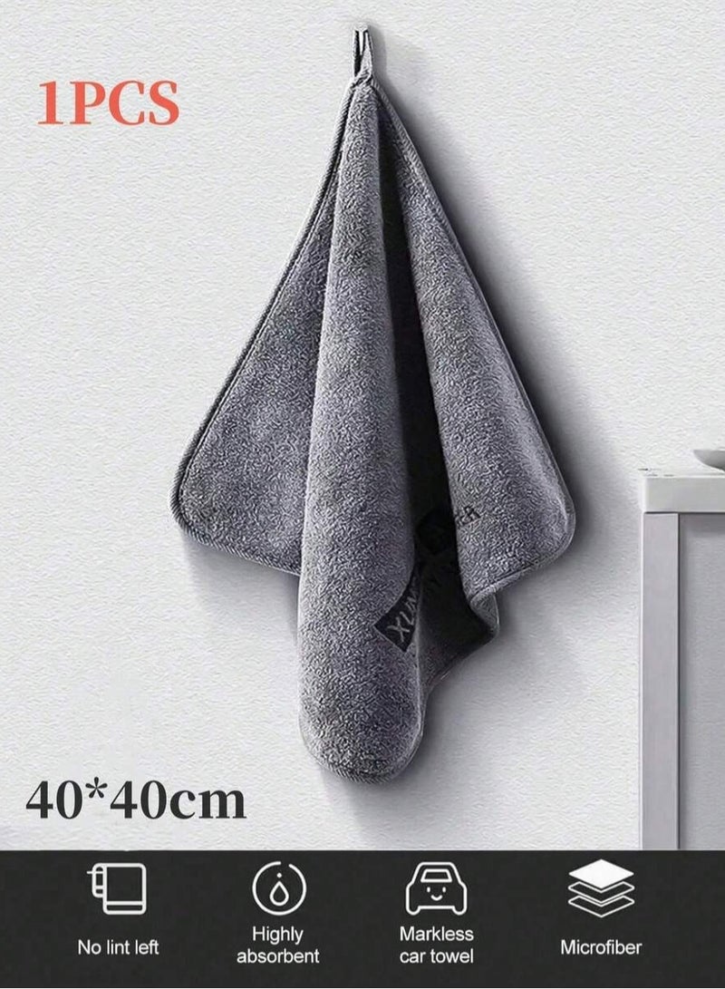 Professional Double-Sided Microfiber Car Wash Towel – Thick, High Absorbent, Lint-Free Detailing Cloth – 40×40cm – 1 Piece - Image 1