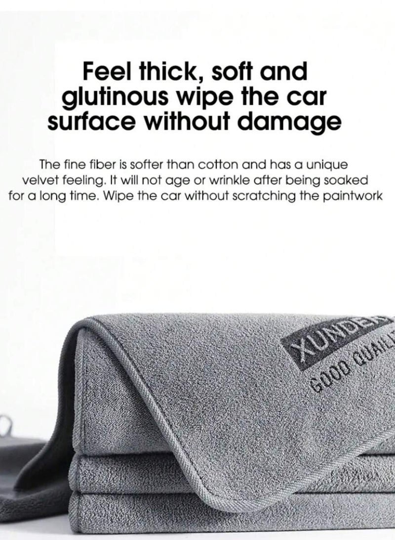Professional Double-Sided Microfiber Car Wash Towel – Thick, High Absorbent, Lint-Free Detailing Cloth – 40×40cm – 1 Piece - Image 3